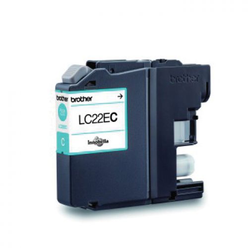BROTHER Cartucho de tinta azul MFCJ5920DW  super larga duracion , Brother , BROLC22EC , 4977766748254